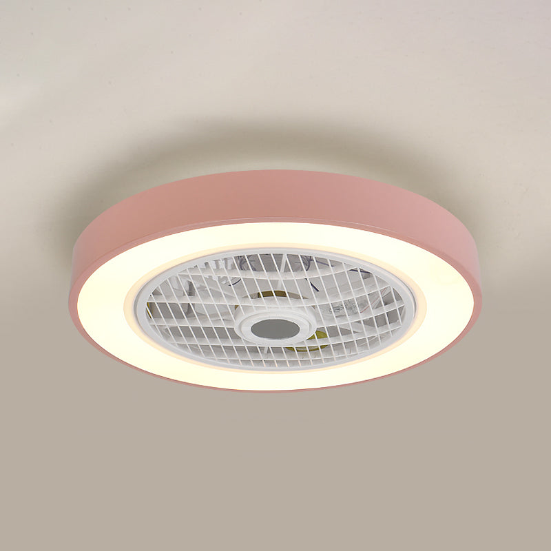 Lámpara de montaje de lavado de led redondo lámpara de ventilador de metal moderno accesorio de luz semi descarga