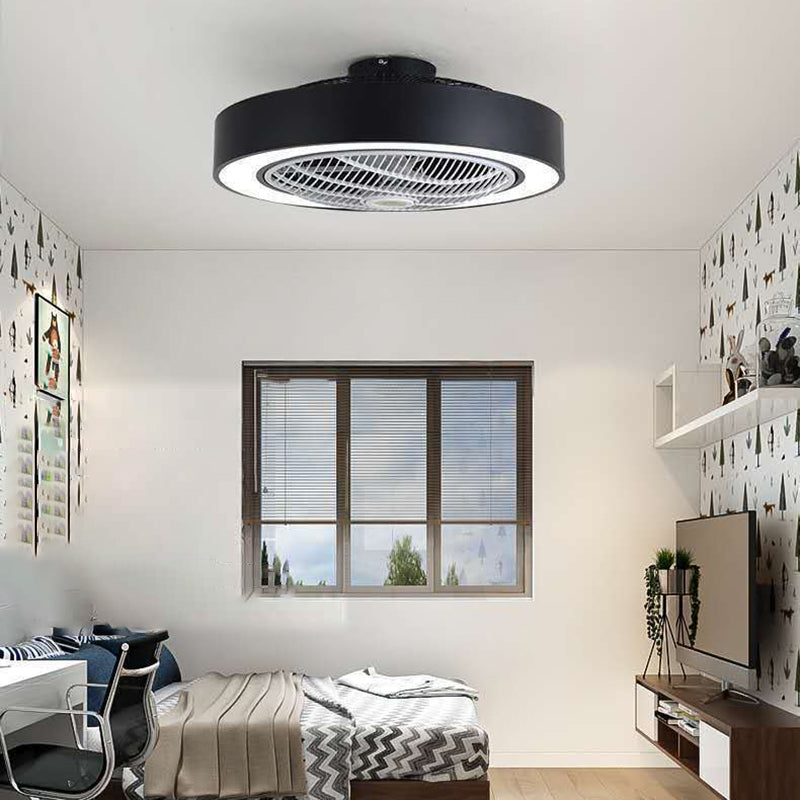 Lámpara de montaje de lavado de led redondo lámpara de ventilador de metal moderno accesorio de luz semi descarga