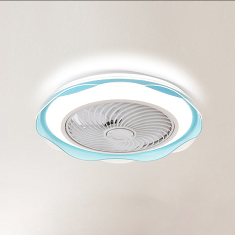 Lámpara de montaje de lavado de led redondo lámpara de ventilador de metal moderno accesorio de luz semi descarga