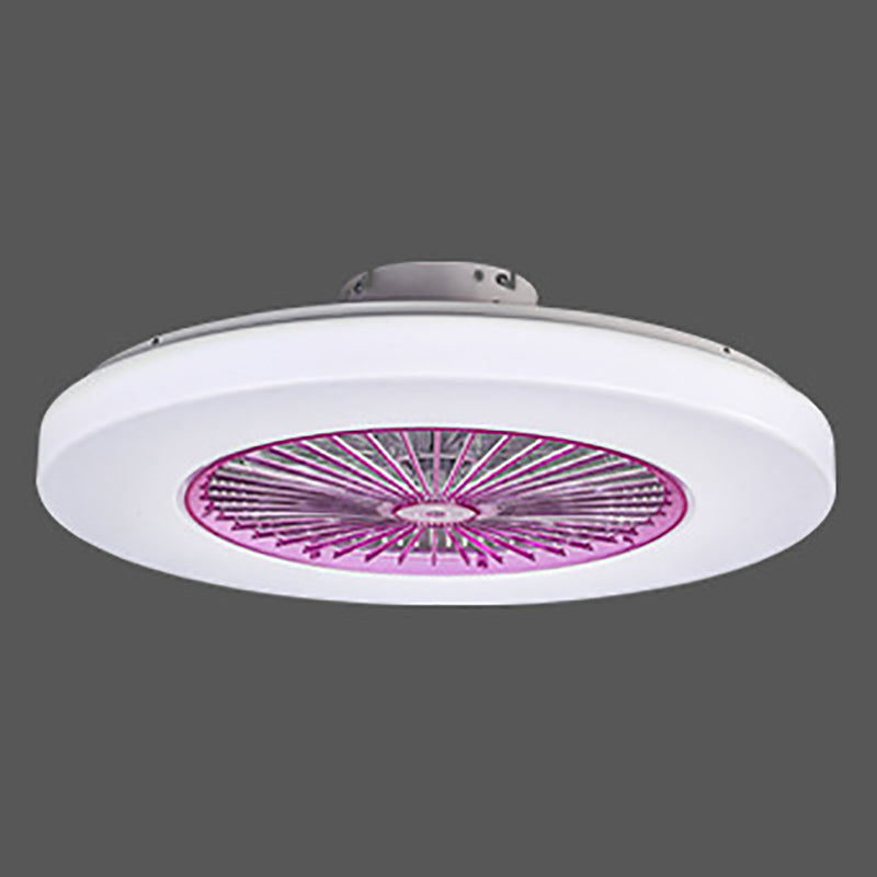 Lámpara de ventilador de ventilador de techo simple moderna forma de ventilador de techo led para sala de estar para sala de estar