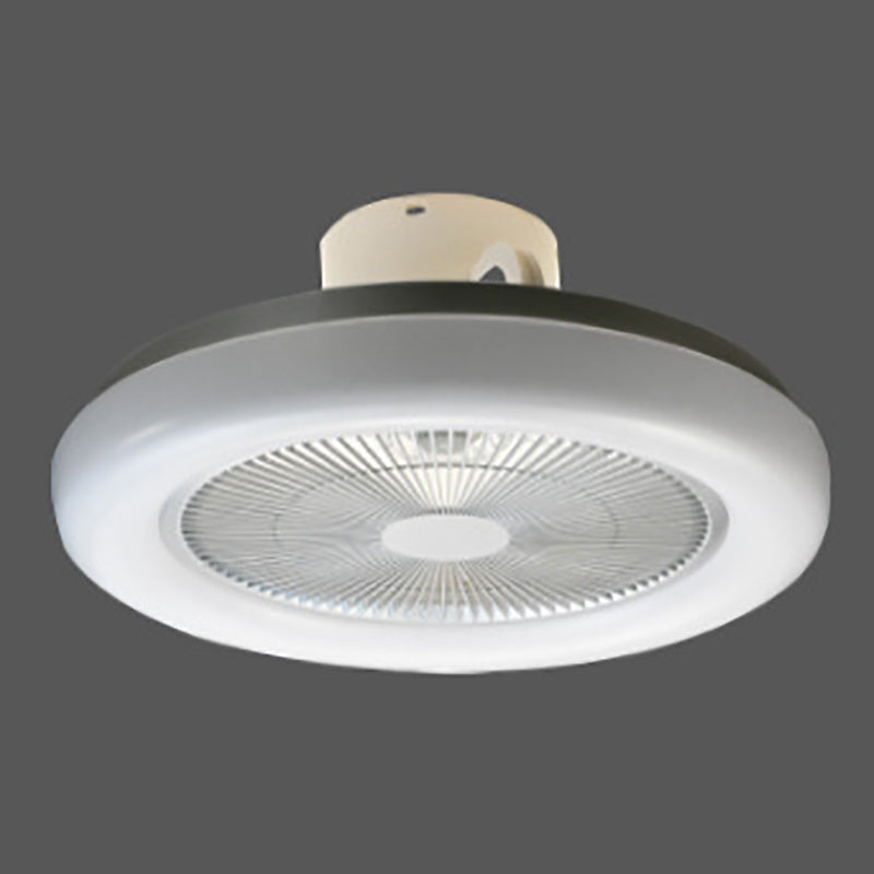 Lámpara de ventilador de ventilador de techo simple moderna forma de ventilador de techo led para sala de estar para sala de estar
