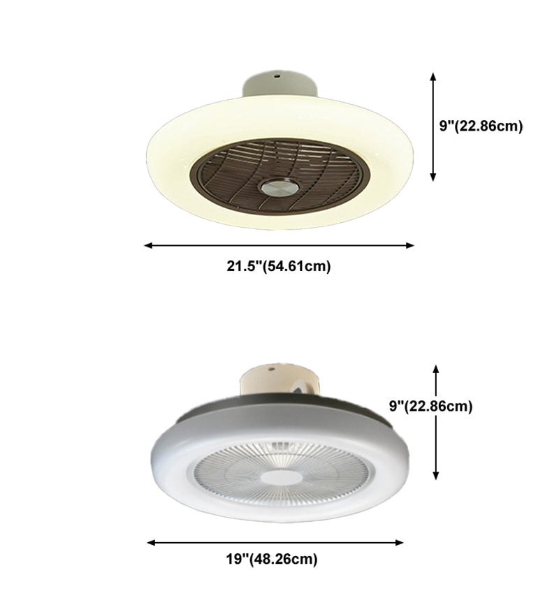 Plafonnage simple de plafond moderne Forme de lampe à lampe à LED Van de ventilateur de plafond pour le salon