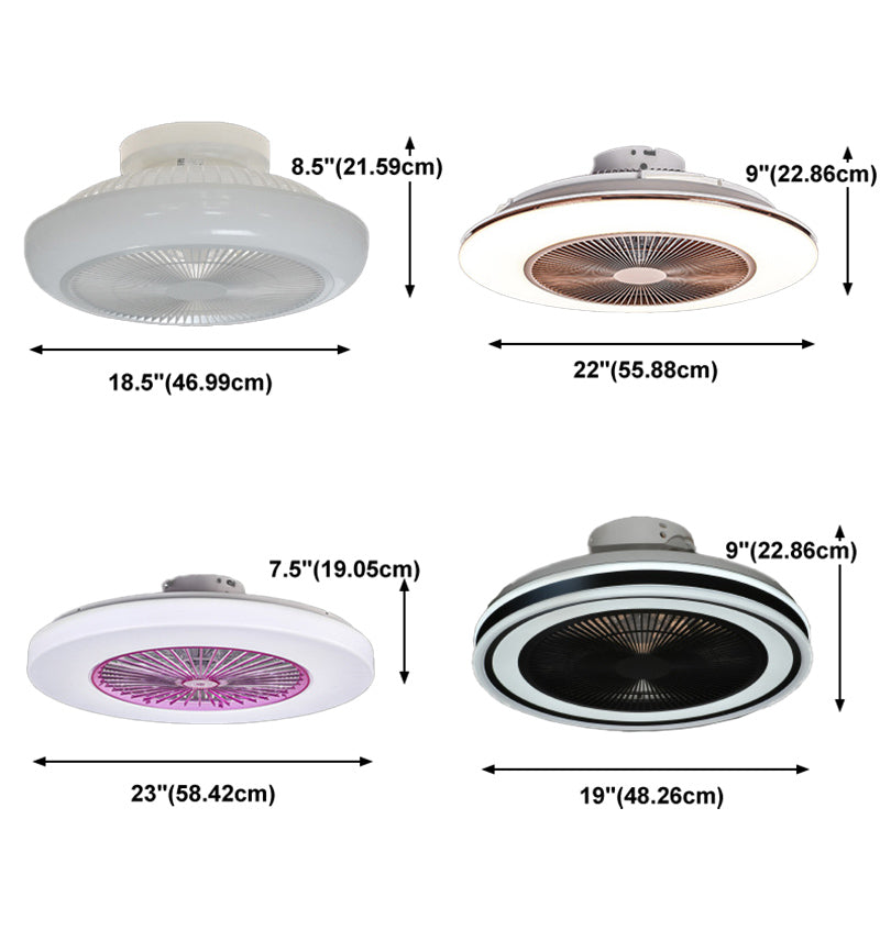 Plafonnage simple de plafond moderne Forme de lampe à lampe à LED Van de ventilateur de plafond pour le salon