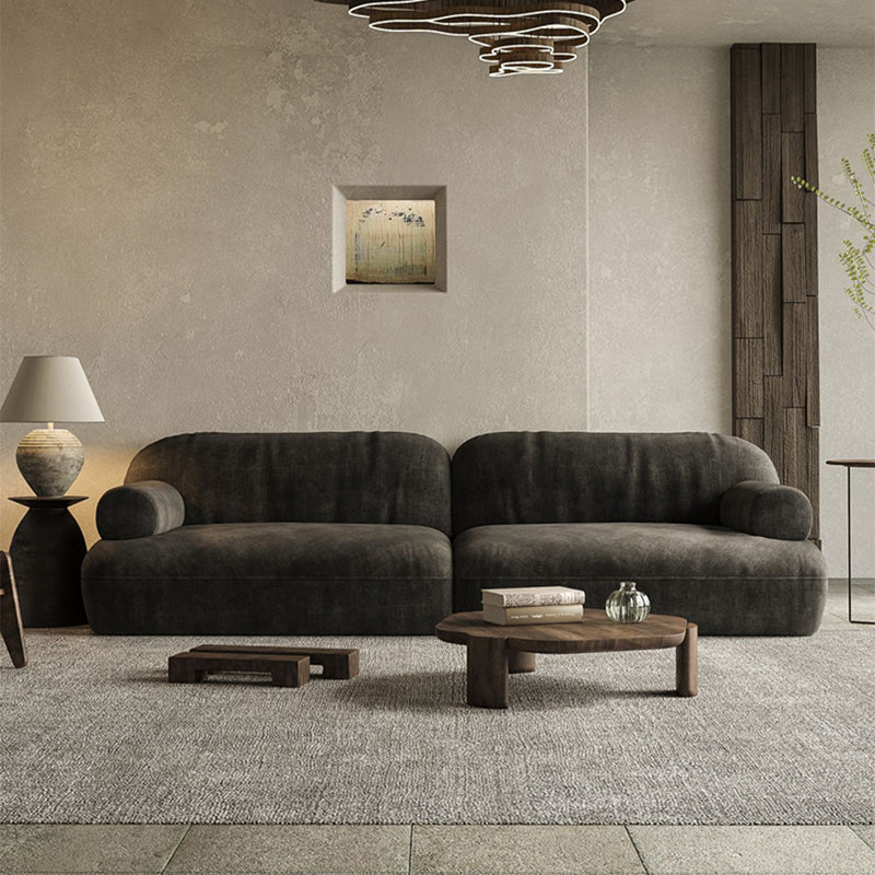 Modern Custom Sofa 39"W Loose Back Couch with Recessed Arm for Living Room