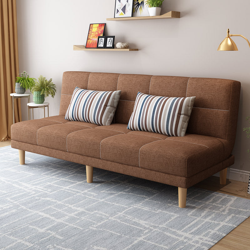 70.87" L √ó 26.77" W √ó 30.31" H Biscuit Back Sofa Foldable Armless Couch