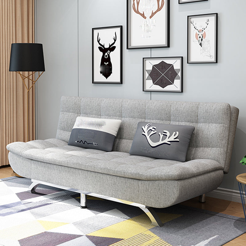 74.80" L √ó 33.46" W √ó 35.43" H Biscuit Back Couch Armless Sofa with Hair Pin Legs