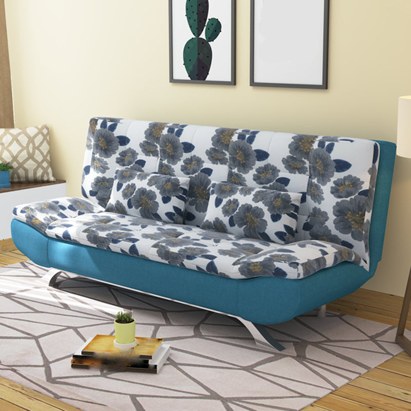 74.80" L√ó 34.65" W √ó 35.43" H Linen Slipcovered Couch  Armless Sofa with Biscuit Back