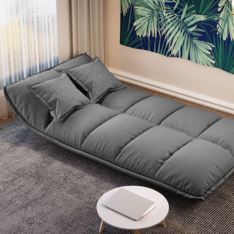 Contemporary Tight Back Convertible Sleeper Sofa Solid Color Fabric Armless Sofa