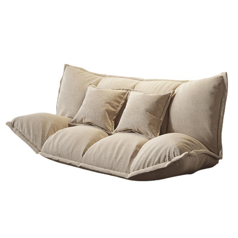 Contemporary Tight Back Convertible Sleeper Sofa Solid Color Fabric Armless Sofa