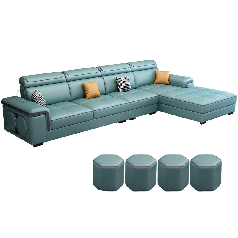 Contemporary L-shape Sectional Right Hand Facing Sofa and Chaise for Living Room