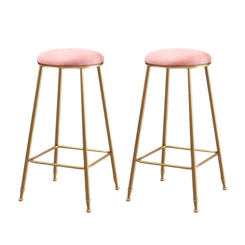 Minimalist Design Stackable Stools for Home Use Backless Barstool with Cushion