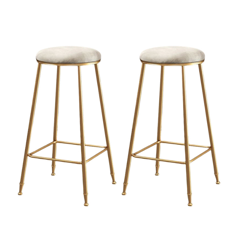Minimalist Design Stackable Stools for Home Use Backless Barstool with Cushion