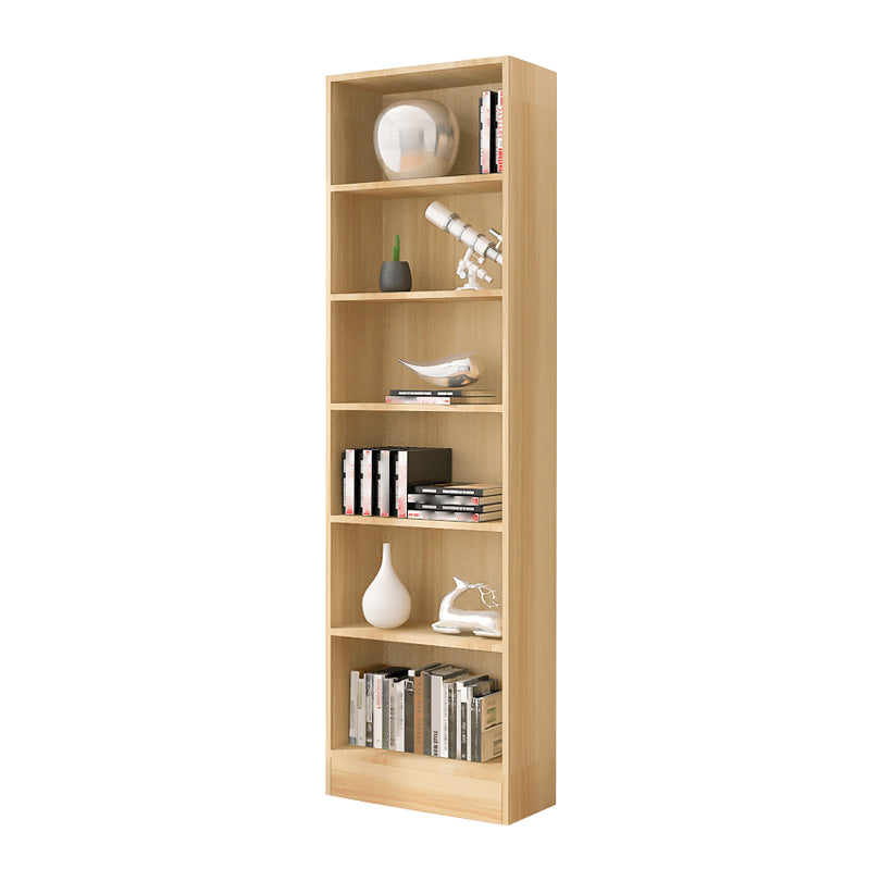 Scandinavian Manufactured Wood Standard Bookshelf Vertical Closed Back Bookcase