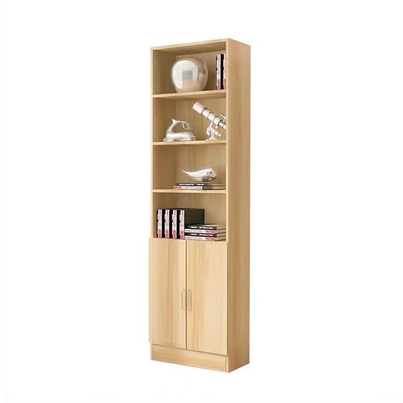 Scandinavian Manufactured Wood Standard Bookshelf Vertical Closed Back Bookcase