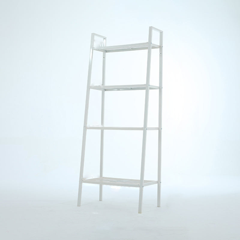 Scandinavian Open Ladder Bookshelf Metal Bookcase for Living Room