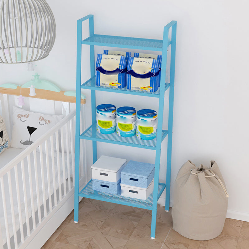 Scandinavian Open Ladder Bookshelf Metal Bookcase for Living Room