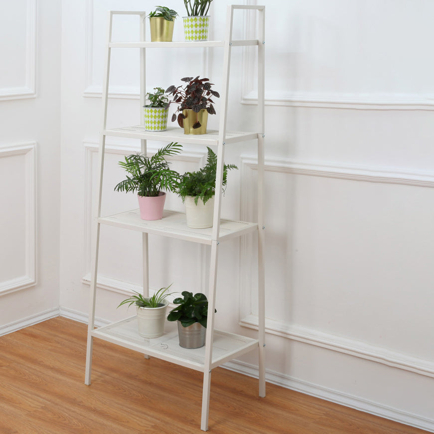 Scandinavian Open Ladder Bookshelf Metal Bookcase for Living Room