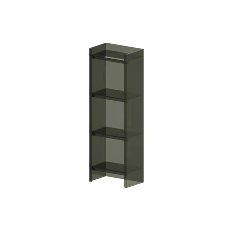 Acrylic Bookshelf Scandinavian Style Closed Back Bookcase for Home Office Study Room