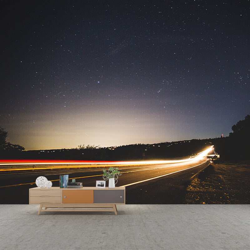 Traffic Photography Mural Wallpaper Decorative Bedroom Wall Mural