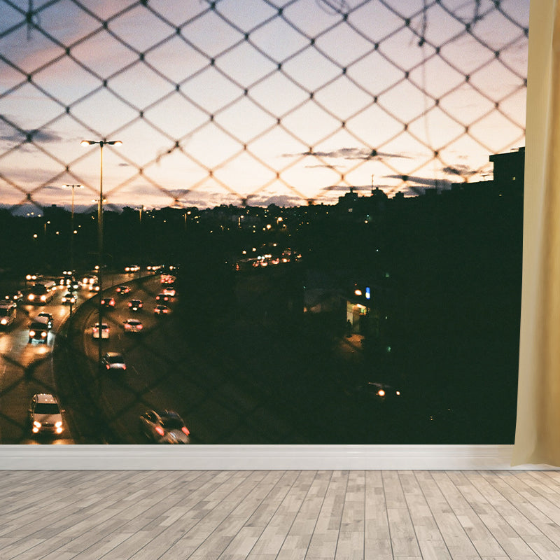 Photography Stain Resistant Wall Mural Wallpaper Traffic Sitting Room Wall Mural