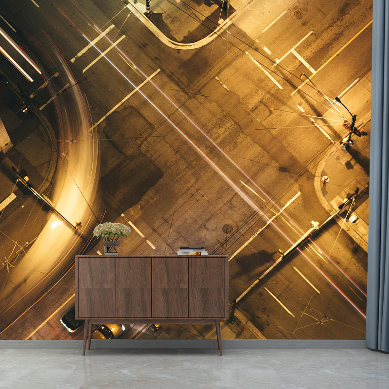 Wallpaper Modern Style Wall Mural City Traffic Sitting Room Wall Mural