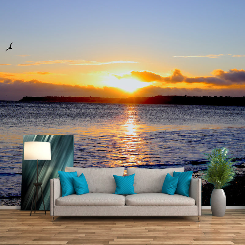 Sea Beach Photography Mural Wallpaper Environment Friendly Living Room Wall Mural