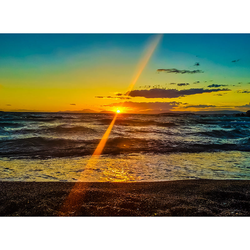 Sea Beach Photography Mural Wallpaper Environment Friendly Living Room Wall Mural