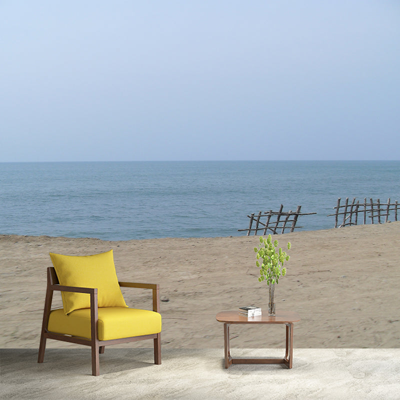 Sea Beach Photography Stain Resistant Mural Wallpaper Indoor Wall Mural