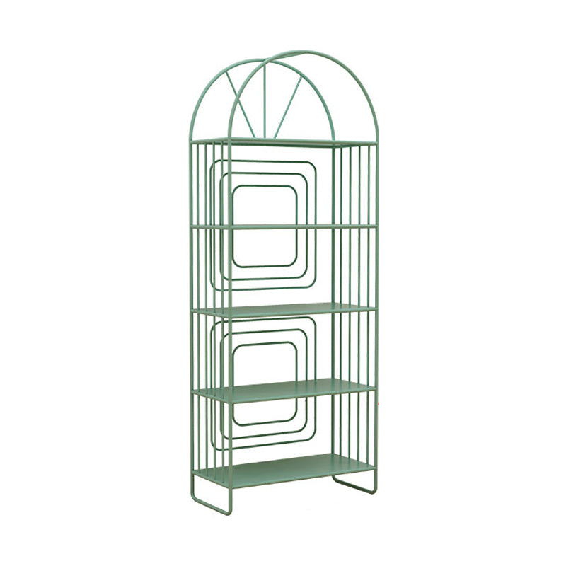 Scandinavian Style Metal Bookshelf Open Back Bookcase for Office