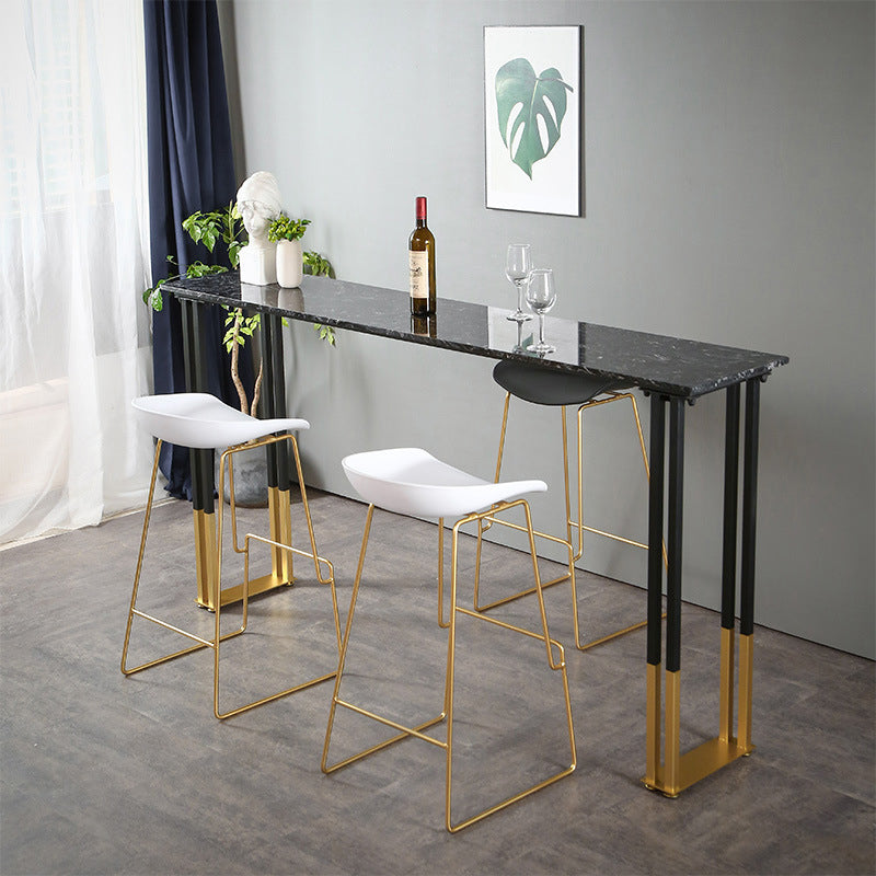 Contemporary Bar Counter Table Rectangle Sintered Stone Table for Home