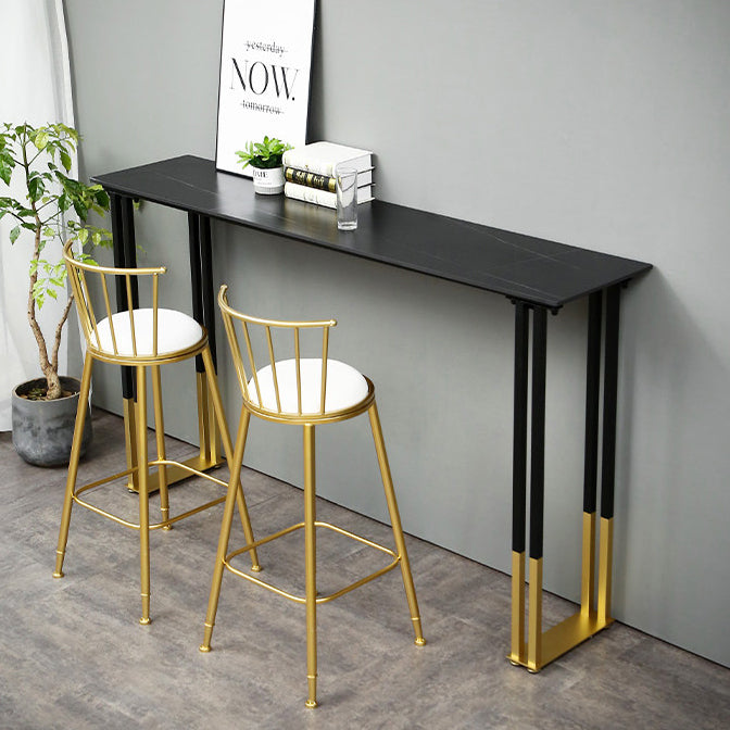 Contemporary Bar Counter Table Rectangle Sintered Stone Table for Home