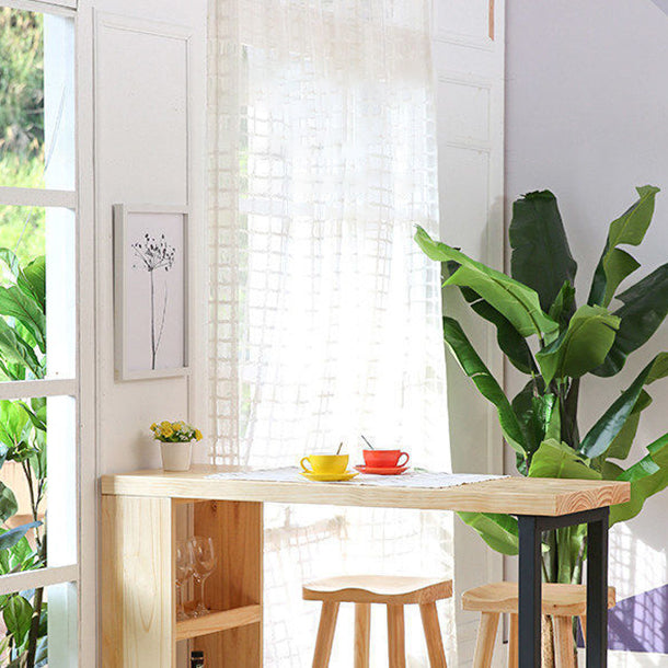 Contemporary Style Wooden Table Dining Bar Counter Table for Kitchen