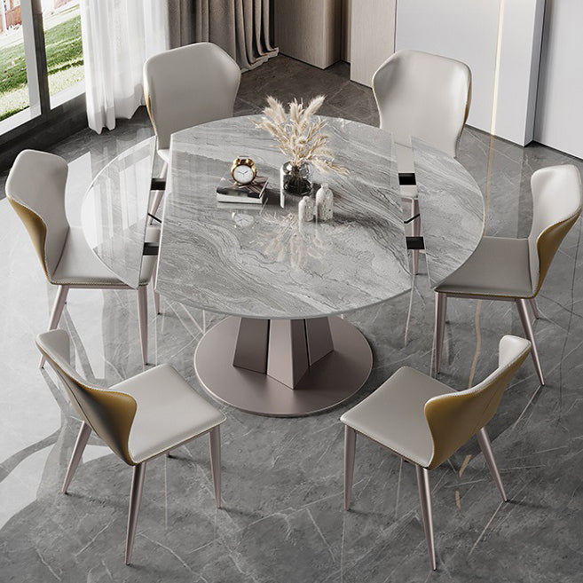 Glam 1/5/7 Pieces Dining Set Rectangular Sintered Stone Dining Table Set