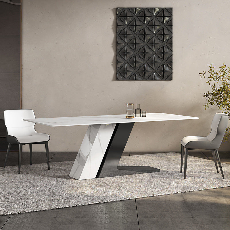 Modern Style 1/3/4/5/7 Pieces Dining Sintered Stone Dining Table Set for Kitchen