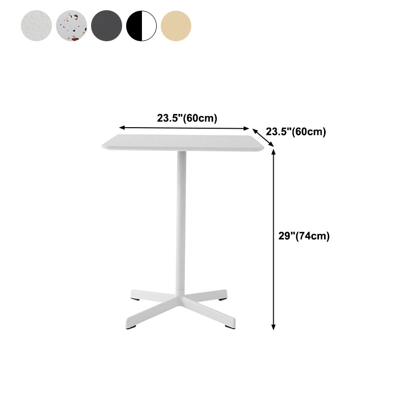 Industrial Style Dining Site Table Metal 4 Legs Dining Room Collection