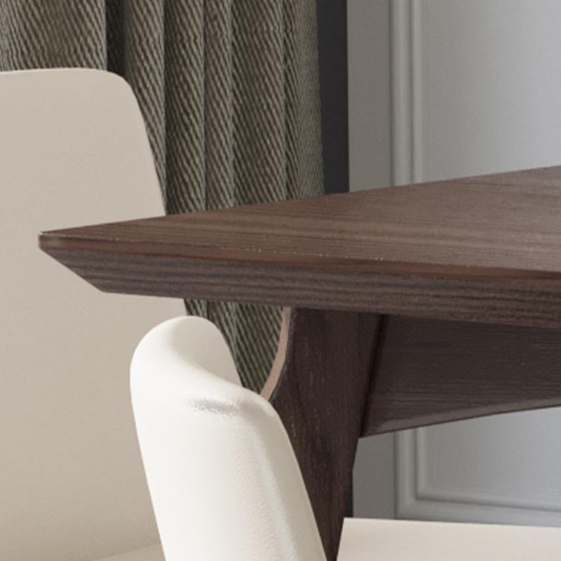 4-foot Solid Wood Table Rectangle Modern Fixed Dinner Room Kitchen Table