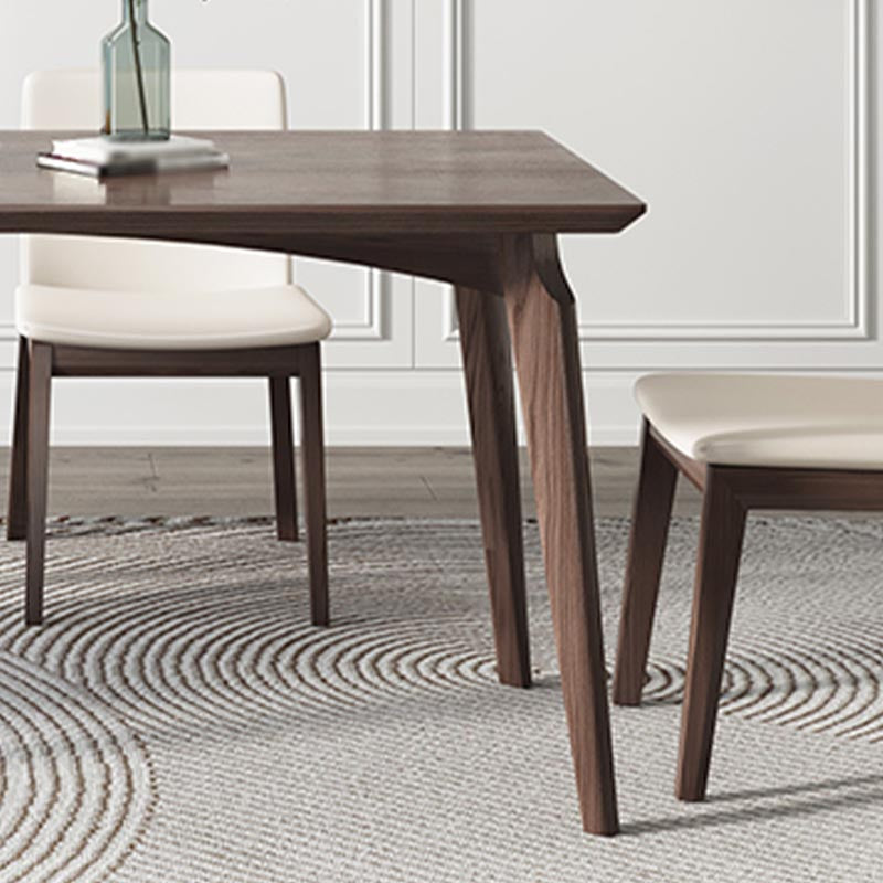 4-foot Solid Wood Table Rectangle Modern Fixed Dinner Room Kitchen Table