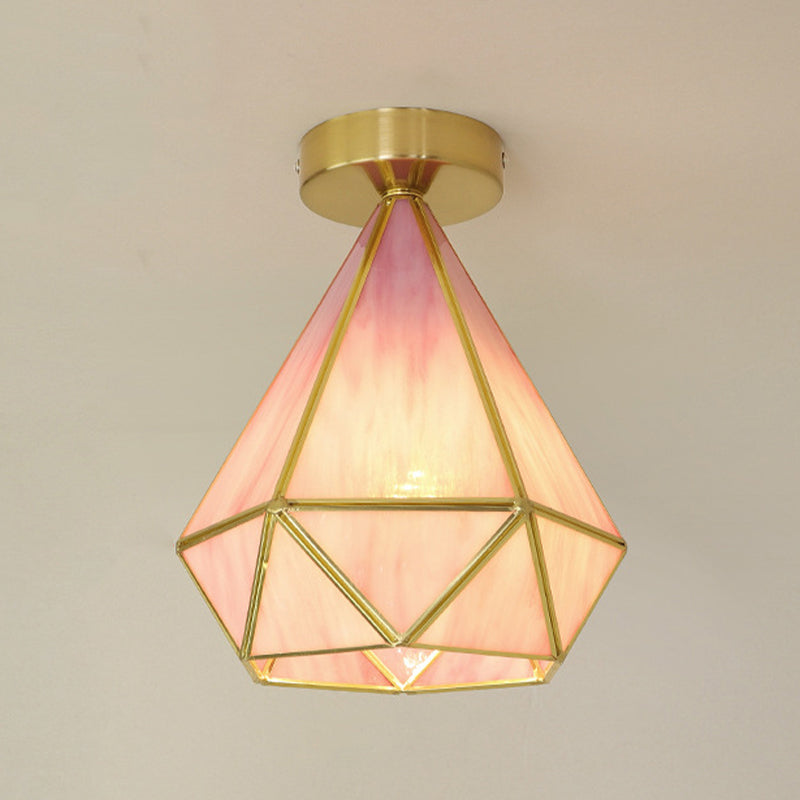 Modern Ceiling Light Creative Glass Flush Mount Light for Living Room