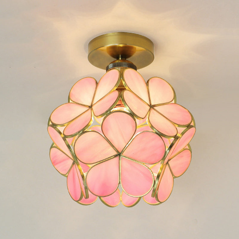 Modern Ceiling Light Creative Glass Flush Mount Light for Living Room