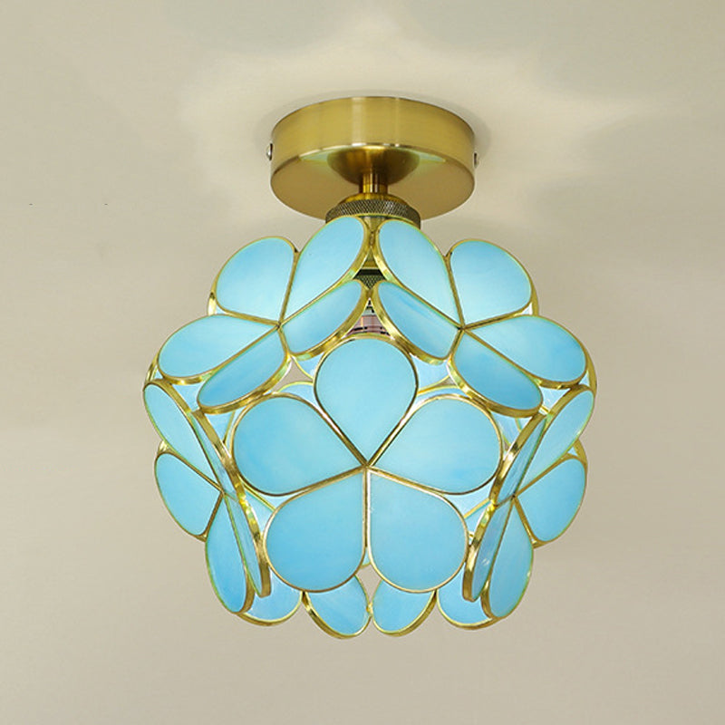 Modern Ceiling Light Creative Glass Flush Mount Light for Living Room