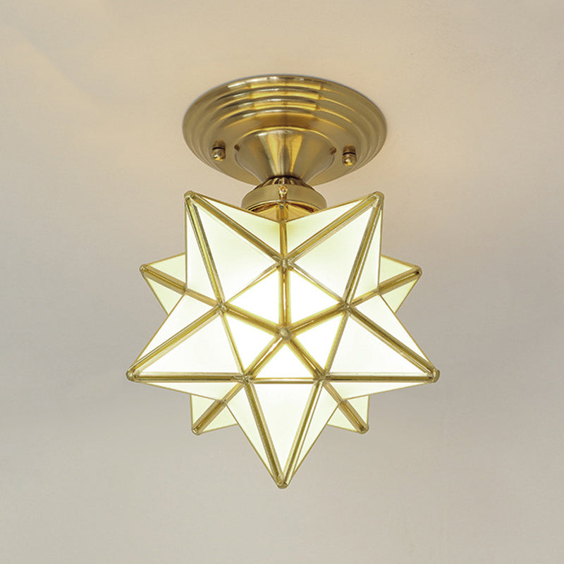 Modern Ceiling Light Creative Glass Flush Mount Light for Living Room