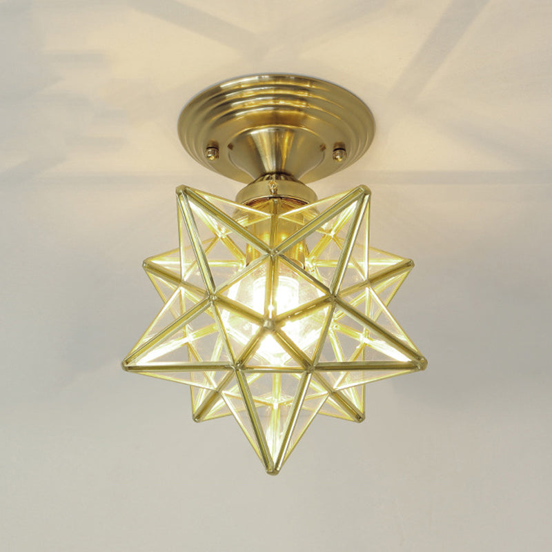 Modern Ceiling Light Creative Glass Flush Mount Light for Living Room