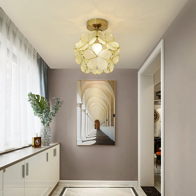 Modern Ceiling Light Creative Glass Flush Mount Light for Living Room