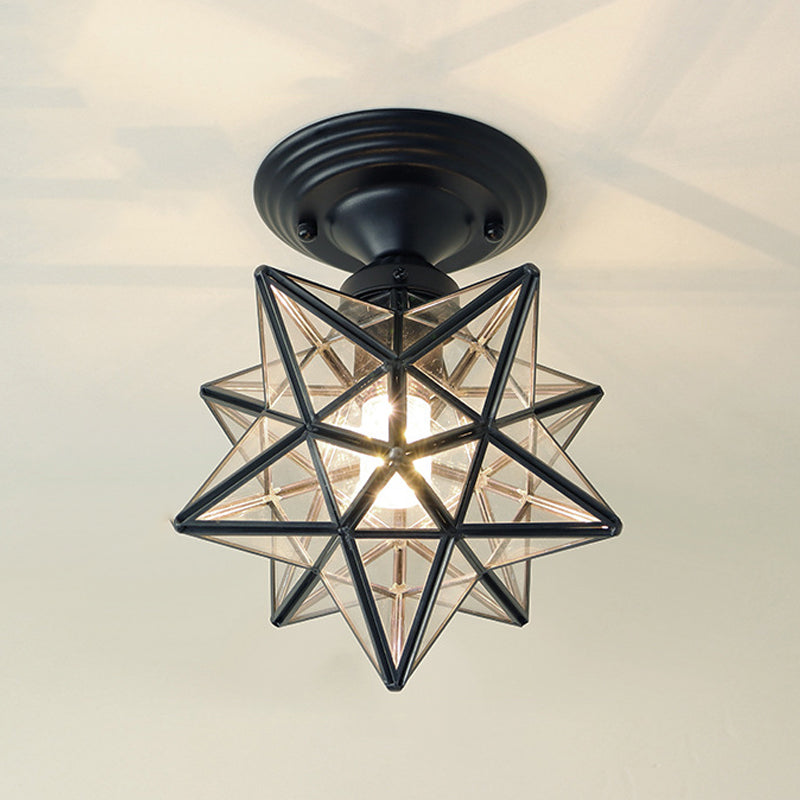 Modern Ceiling Light Creative Glass Flush Mount Light for Living Room