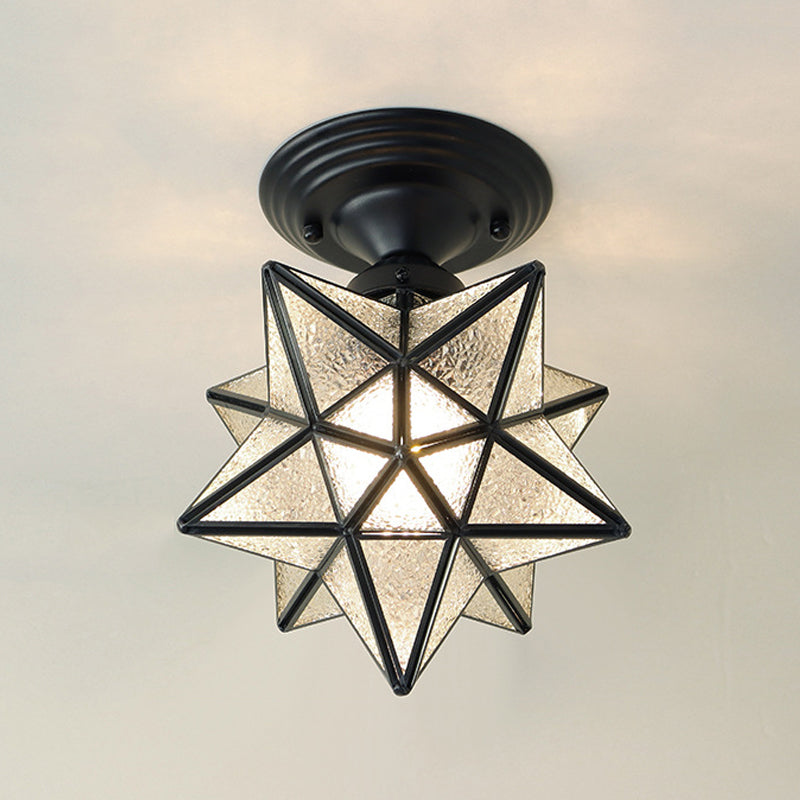 Modern Ceiling Light Creative Glass Flush Mount Light for Living Room