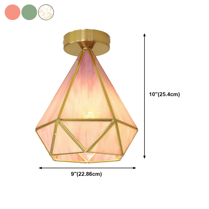 Modern Ceiling Light Creative Glass Flush Mount Light for Living Room