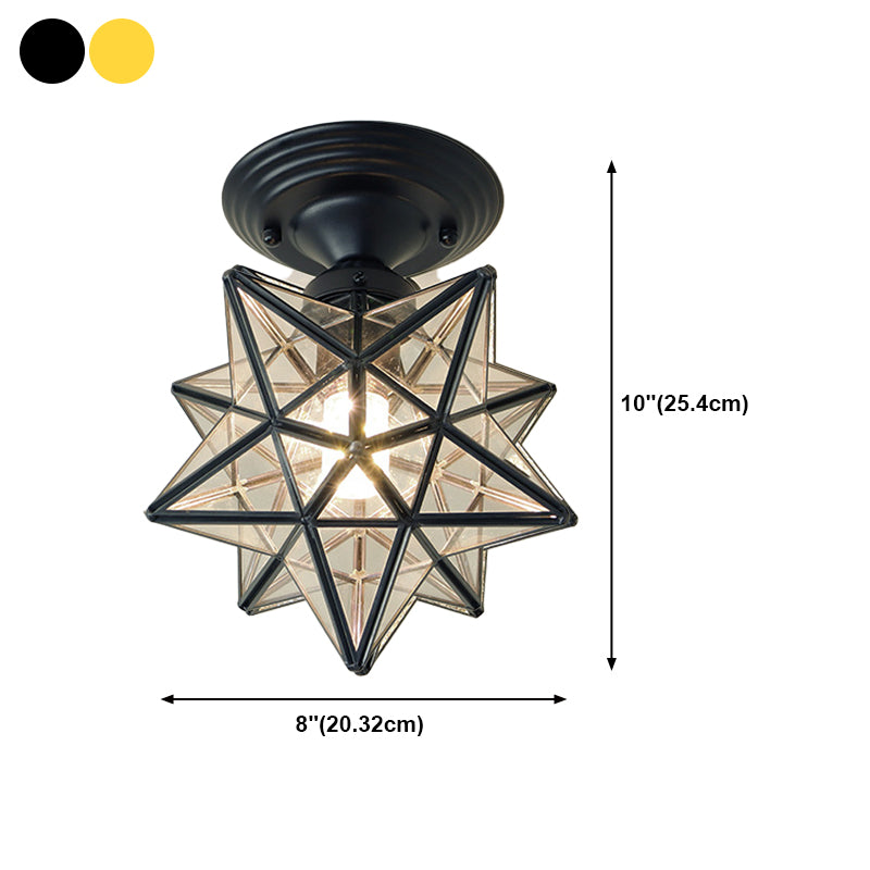 Modern Ceiling Light Creative Glass Flush Mount Light for Living Room