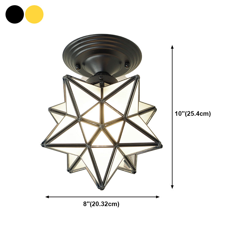 Modern Ceiling Light Creative Glass Flush Mount Light for Living Room