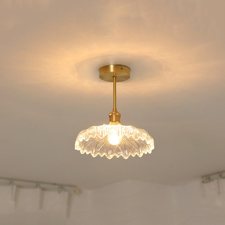 Creative Ceiling Light Modern Glass Flush Mount Light for Living Room