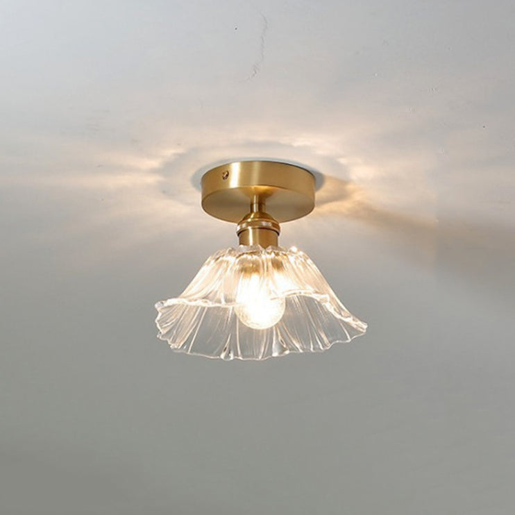 Creative Ceiling Light Modern Glass Flush Mount Light for Living Room